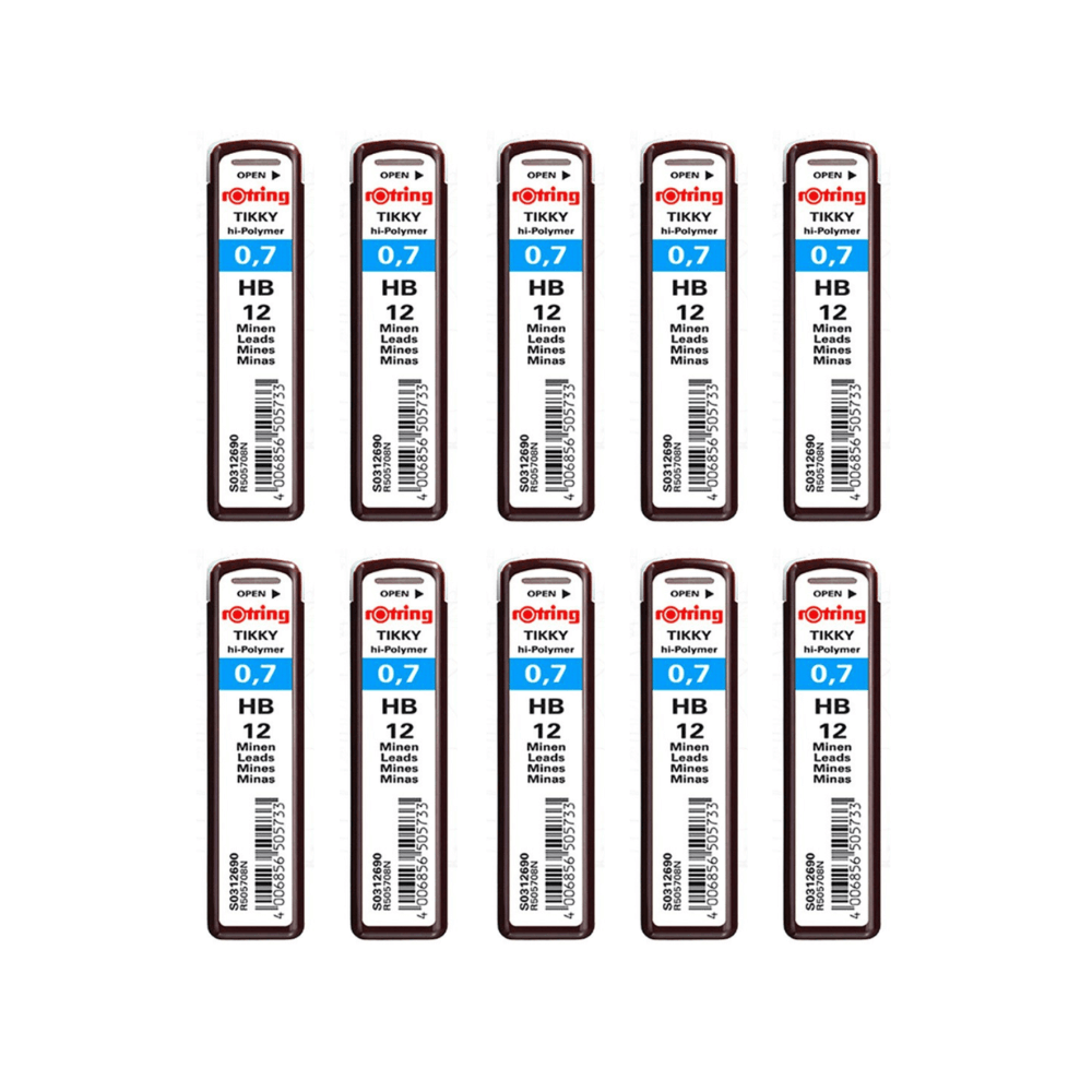 ไส้ดินสอกด 2B rotring ขนาด 0.7มม. 10 กล่อง
